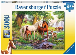 Wilde Paarden bij de Rivier Puzzel (300 XXL stukjes) 43709089302