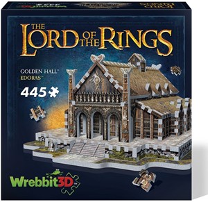 Wrebbit 3D Puzzel - Lord of the Rings Edoras-Golden Hall (445 stukjes) 34499902711